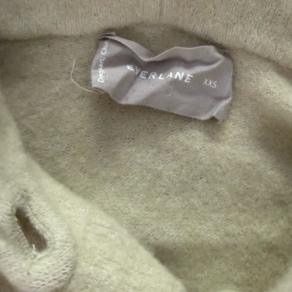 Women XXS Everlane The Cozy Stretch Long Duster Cardigan Sweater Hooded Jacket - Picture 10 of 11